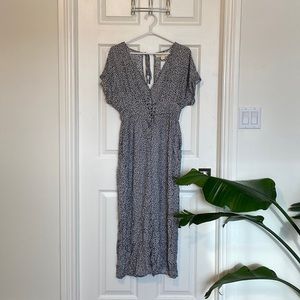 Saltwater Luxe black-and-white printed jumpsuit.